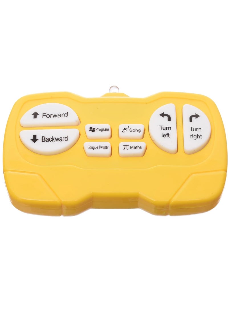 Smart, programmable mini robot toy for kids with remote control and gestures, yellow  - Image 2