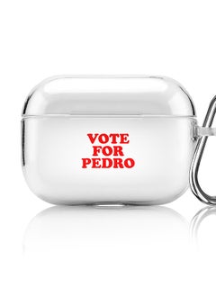 Classic Clear printed Case for Apple AirPods Pro 2nd Generation Thin Transparent Cover [Designed for Apple AirPods Pro 2nd Generation] - Vote for Pedro