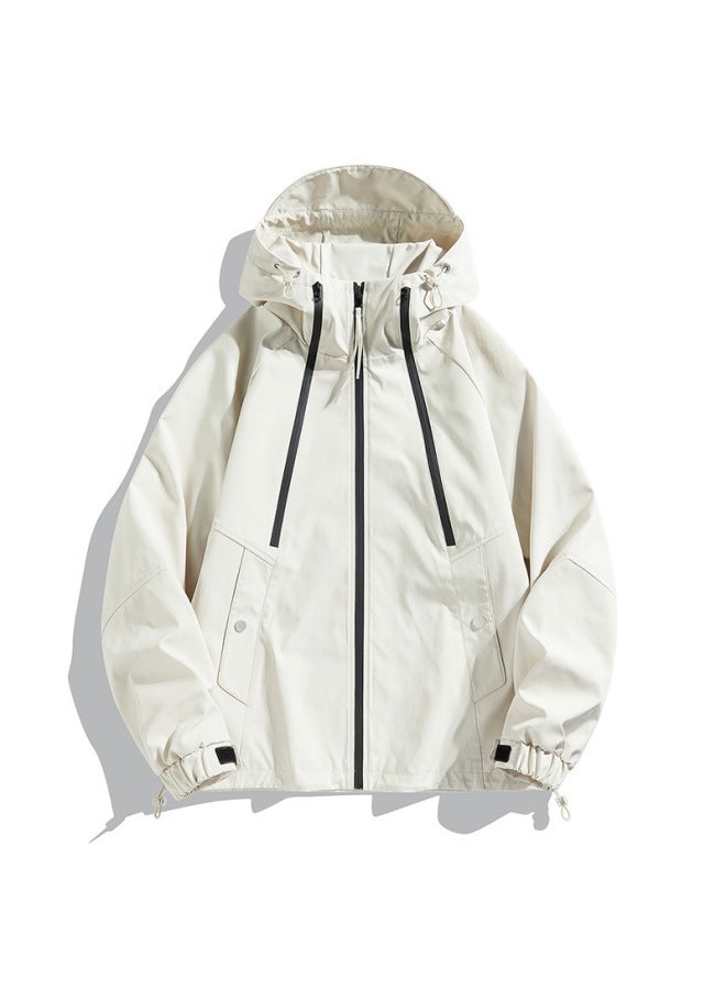 Izexx Tide Brand Outdoor Charge Clothes Mountaineering Camping Waterproof Large Pocket Stitching Couple Charge Jacket Coat - Image 1
