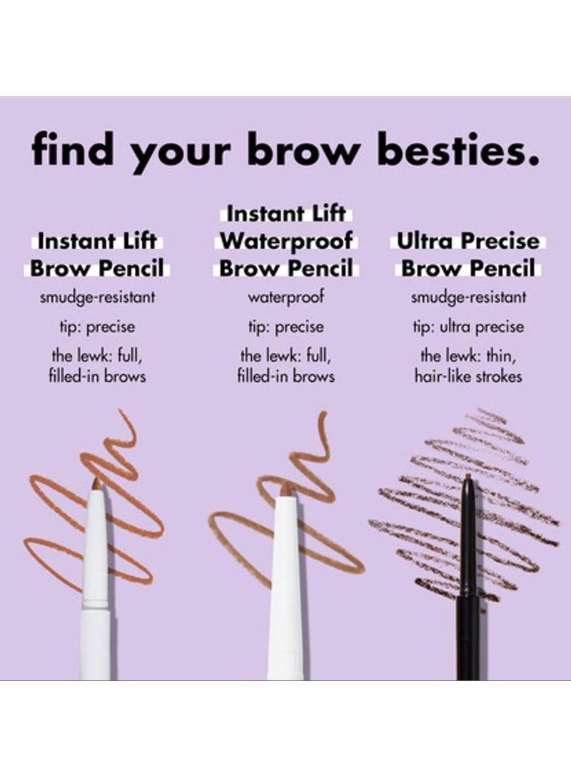 إلف قلم حواجب فوري لرفع الحواجب ذو وجهين بأشكال رفيعة يحدد ويملأ الحواجب ويرطبها، بني غامق، 0.006 أونصة - Image 4