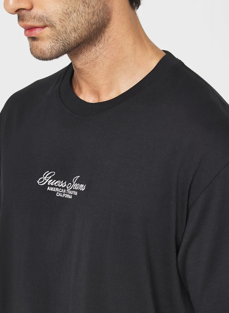 Guess Jeans Casual Crew Neck T-Shirt