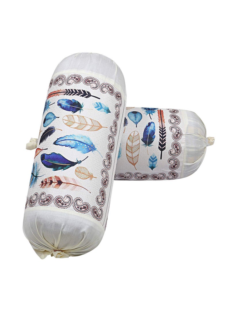 Kuber Industries Kuber Industries Wings Design Cotton 2 Pieces Bolster Cover Set CTKTC29758  - Image 3