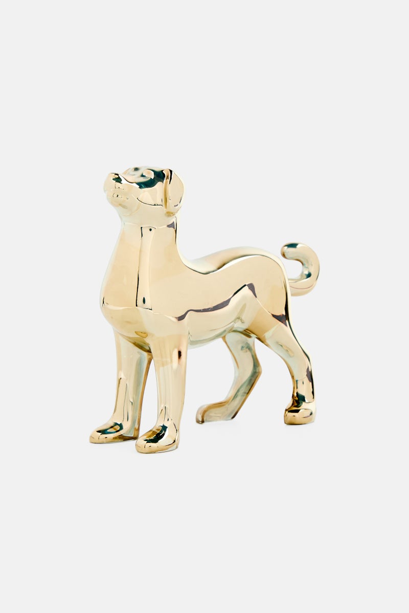 Baccarat Crystal Zodiac Gold Dog 2018 Figurine  - Image 1