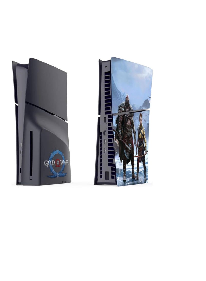 TRIX SLIM Disc Edition أغطية أغطية الوجه لوحدة التحكم PS5، استبدال الغلاف الواقي للوحة الوجه، مقاوم للغبار، مضاد للخدش (GOD WAR EDITION) - Image 1