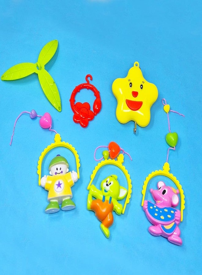 SIDAK Hormonius New Born Baby Toy Set for Kids Rattle Toys with Hanging Cartoons for Toddlers/Babies/Infants/Newborns (Multicolor) - Image 4