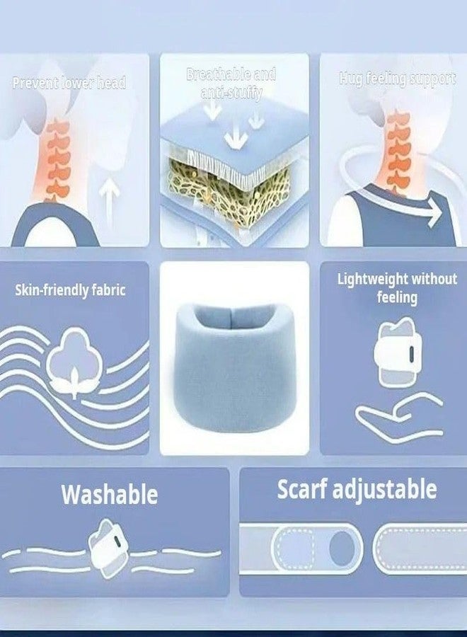 we3 Soft Foam Neck Support Collar for Pain Relief, Cervical Spine Brace for Neck Pain, Travel & Posture Correction (Pack of 1, Grey) - Image 3