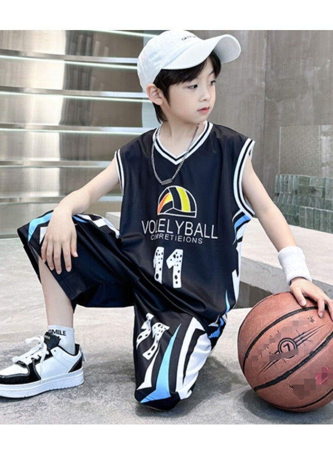 KUYING New Children's Basketball Suit Set  - Image 5