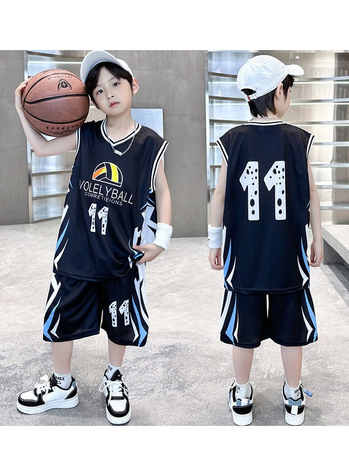 KUYING New Children's Basketball Suit Set  - Image 4
