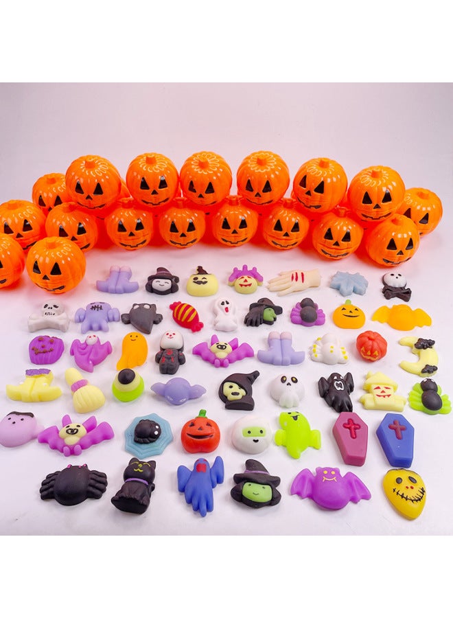 Cross Border Halloween Pinch Fun Toy Trick Mini Pumpkin Bucket Decompression Party Gift Set Blind Box Toy-Color:E [box Size 27*14.5*4.5cm]] - Image 2