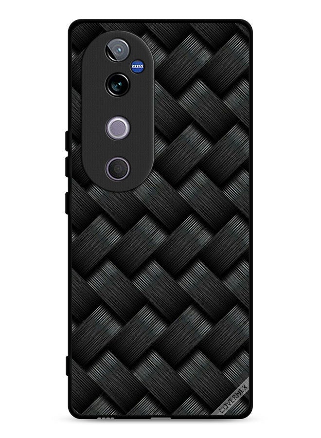 Covernex غطاء واقي لهاتف Vivo V40 5G بنمط خطوط داكنة - Image 1