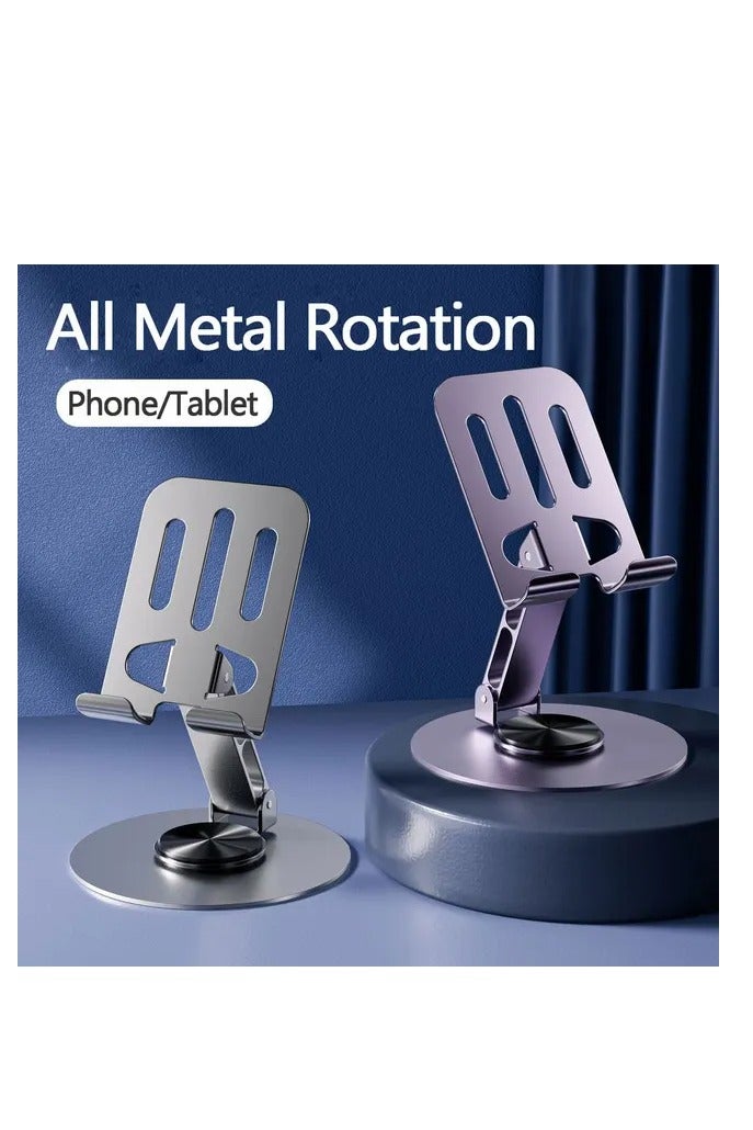 ZEROSPACE Foldable Mobile Stand with 360° Adjustable Rotation – Portable and Sturdy Mobile Holder for Desk, Office, and Home Use, Compatible with All Smartphones and Tablets - Image 2