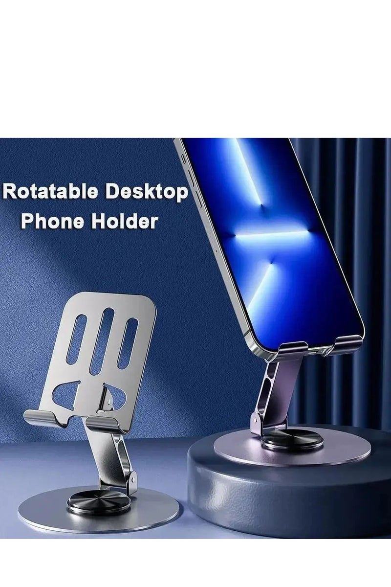 ZEROSPACE Foldable Mobile Stand with 360° Adjustable Rotation – Portable and Sturdy Mobile Holder for Desk, Office, and Home Use, Compatible with All Smartphones and Tablets - Image 3