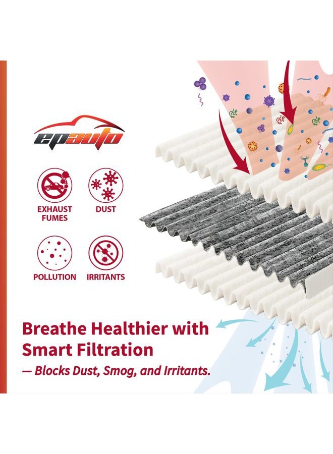 EPAuto CP553 (CF10553) Replacement for Premium Cabin Air Filter includes Activated Carbon - Image 5