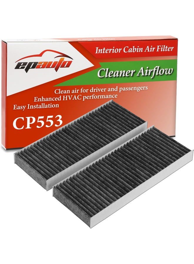 EPAuto CP553 (CF10553) Replacement for Premium Cabin Air Filter includes Activated Carbon - Image 1