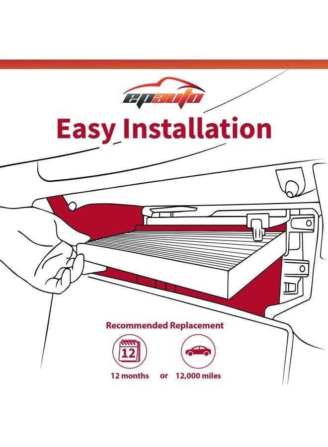 EPAuto CP553 (CF10553) Replacement for Premium Cabin Air Filter includes Activated Carbon - Image 4