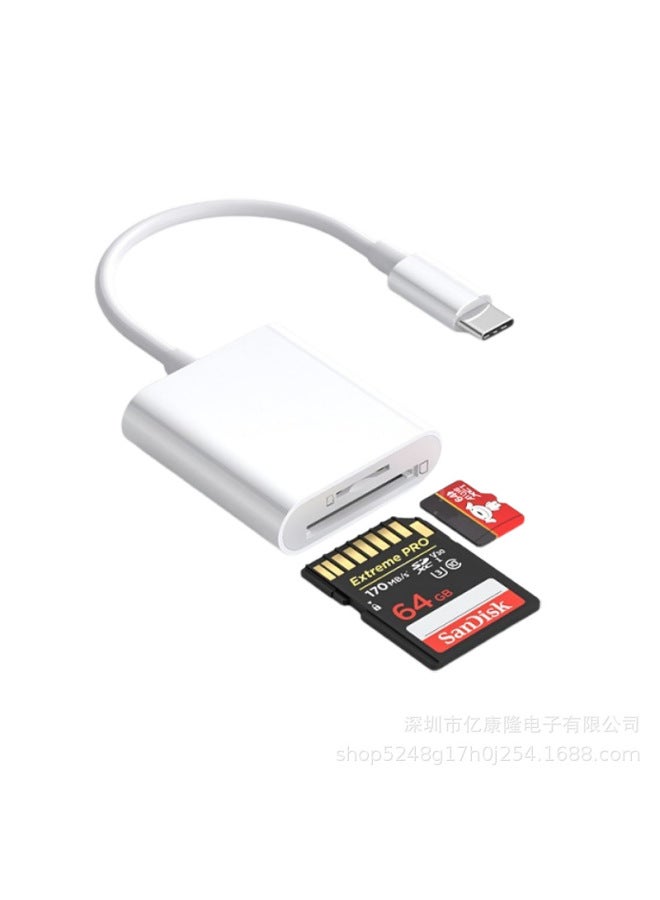 Two-in-one High-speed Type-c Apple Mobile Phone Computer Otg Card Reader Tf/sd Card Camera Car Application - Image 5