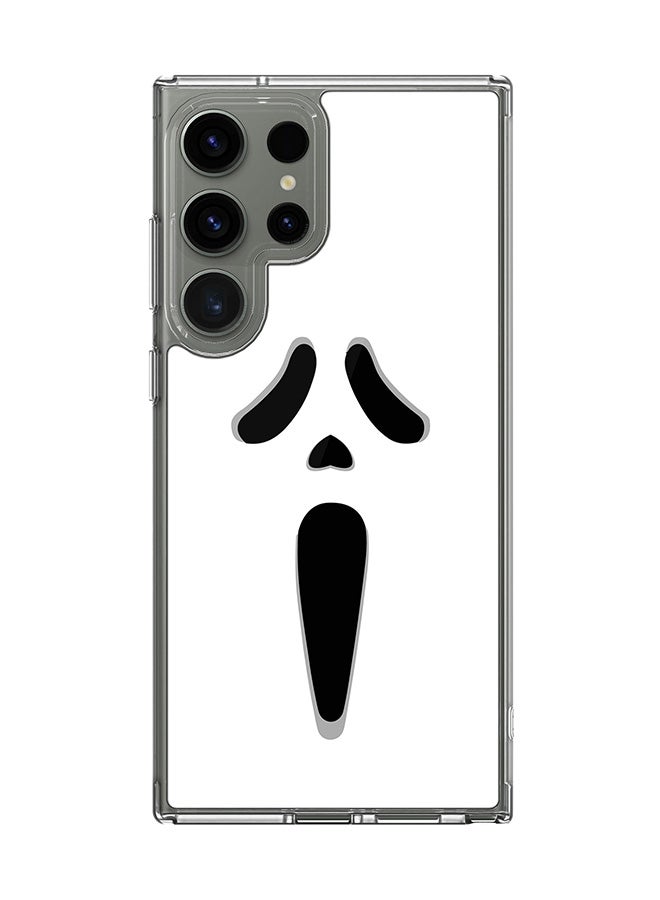Stylizedd Classic Clear Case for Samsung Galaxy S25 Ultra , Hybrid Soft Case Flexible Edges Anti Drop TPU PC Gel Thin Transparent Cover - Scream - Image 1