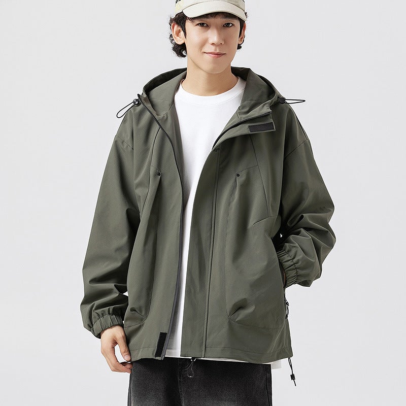 Jacket Jacket Men'S Casual Jacket Outdoor Mountaineering Fashion Brand Boys Ruoshuai Autumn Hooded Clothes - Image 1