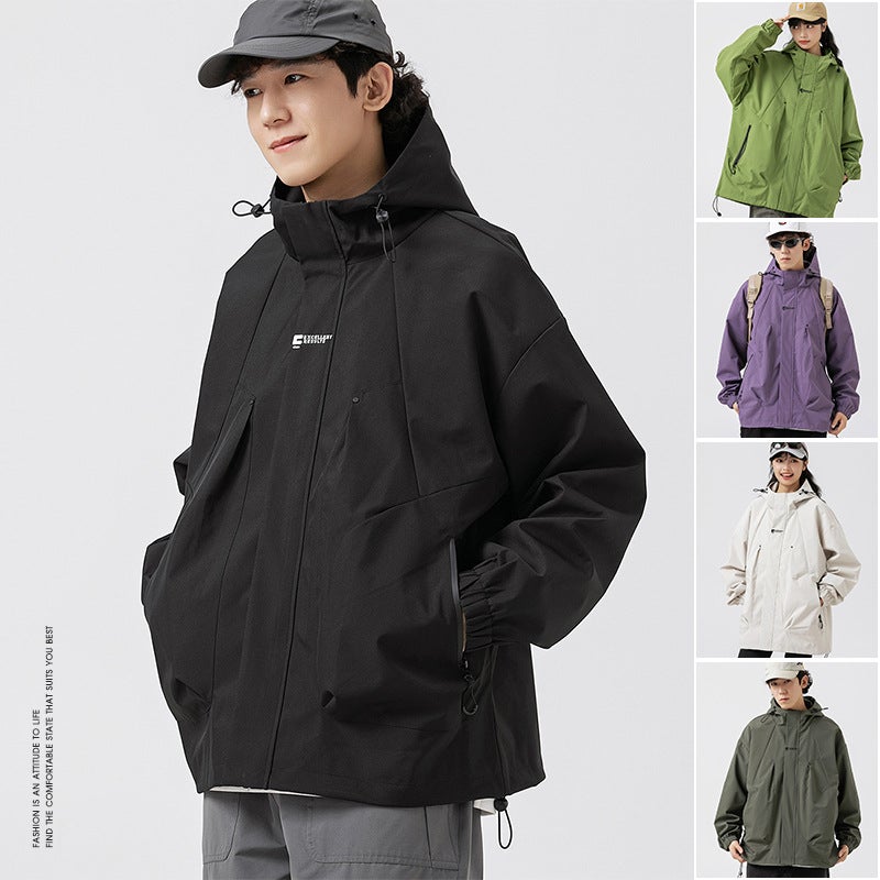 Jacket Jacket Men'S Casual Jacket Outdoor Mountaineering Fashion Brand Boys Ruoshuai Autumn Hooded Clothes - Image 2