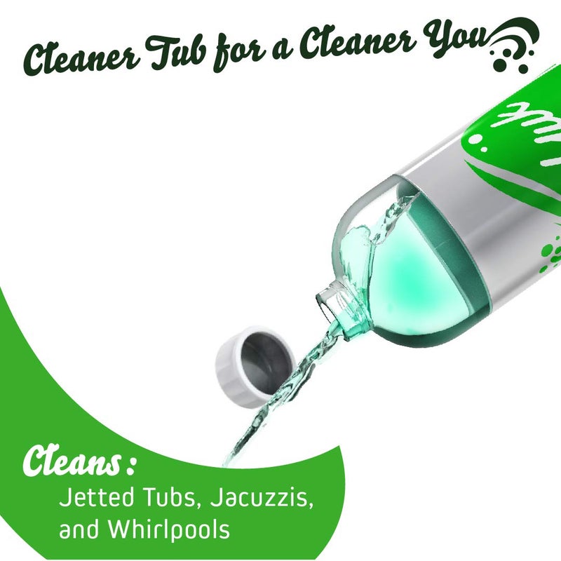 Oh Yuk Jetted Tub Cleaner for Jacuzzis, Bathtubs, Whirlpools, The Most Effective Jetted Tub Cleaner, Septic Safe, 4 Cleanings per Bottle - 16 Ounces - Image 2