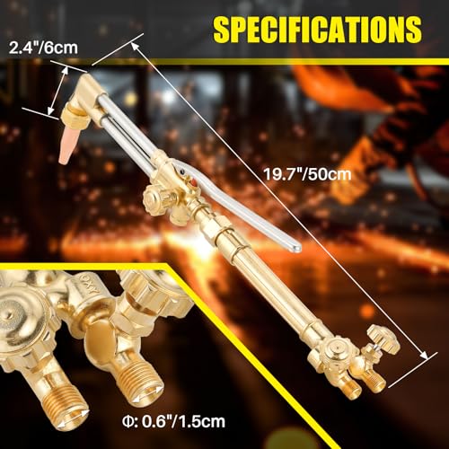 FLKQC Victor Type Cutting Attachment Torch Handle OxygenAcetylene Cutting Welding Torch Heavy Duty - Image 3