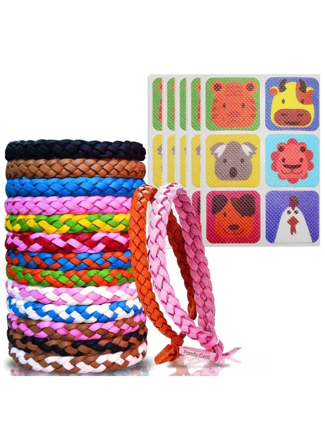 Generic Mosquito Repellent Bracelet, 15 Pack Bands & 30 Stickers for Adults, Kids & Babies - Premium Quality, Made of 100% Natural Plant Essential Oil Outdoor Protection up to 300 Hours  - Image 1