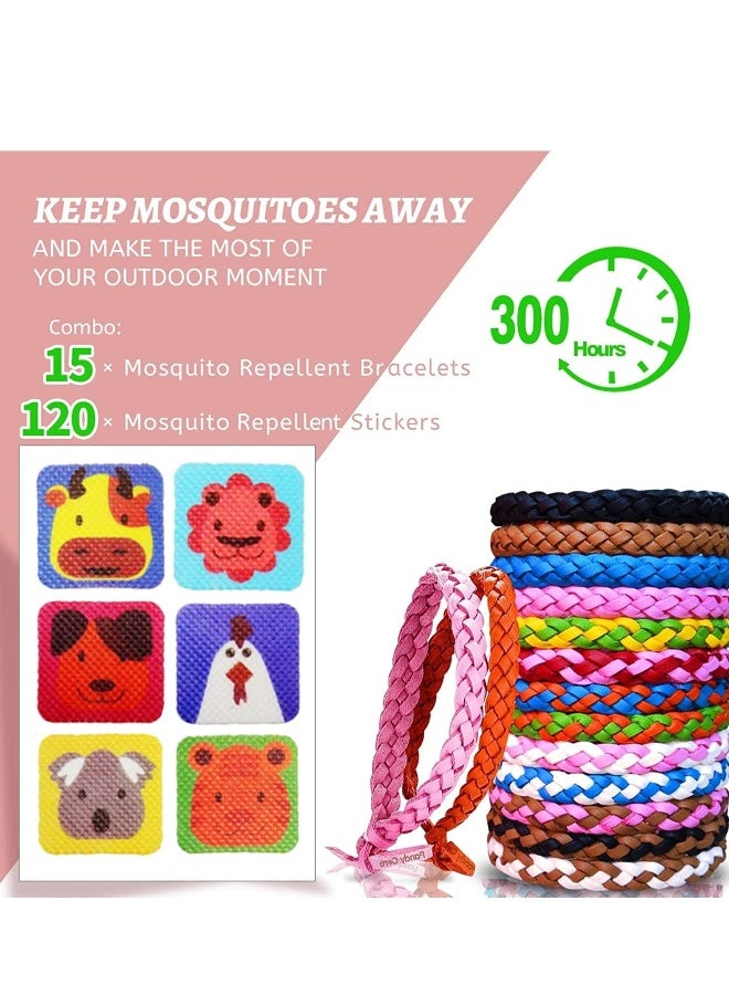Generic Mosquito Repellent Bracelet, 15 Pack Bands & 30 Stickers for Adults, Kids & Babies - Premium Quality, Made of 100% Natural Plant Essential Oil Outdoor Protection up to 300 Hours  - Image 2
