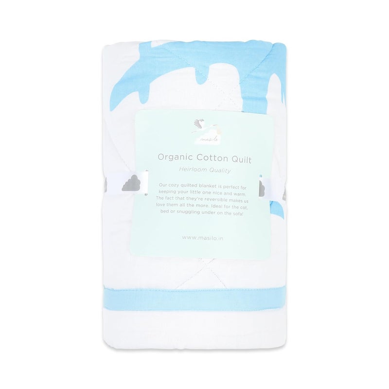 Masilo Organic Cotton Quilted Blanket for Babies-Cradle Organic Cotton Softest Baby Blanket Quilt for Babies 0 to 3 Years - Dream Wings - Image 4