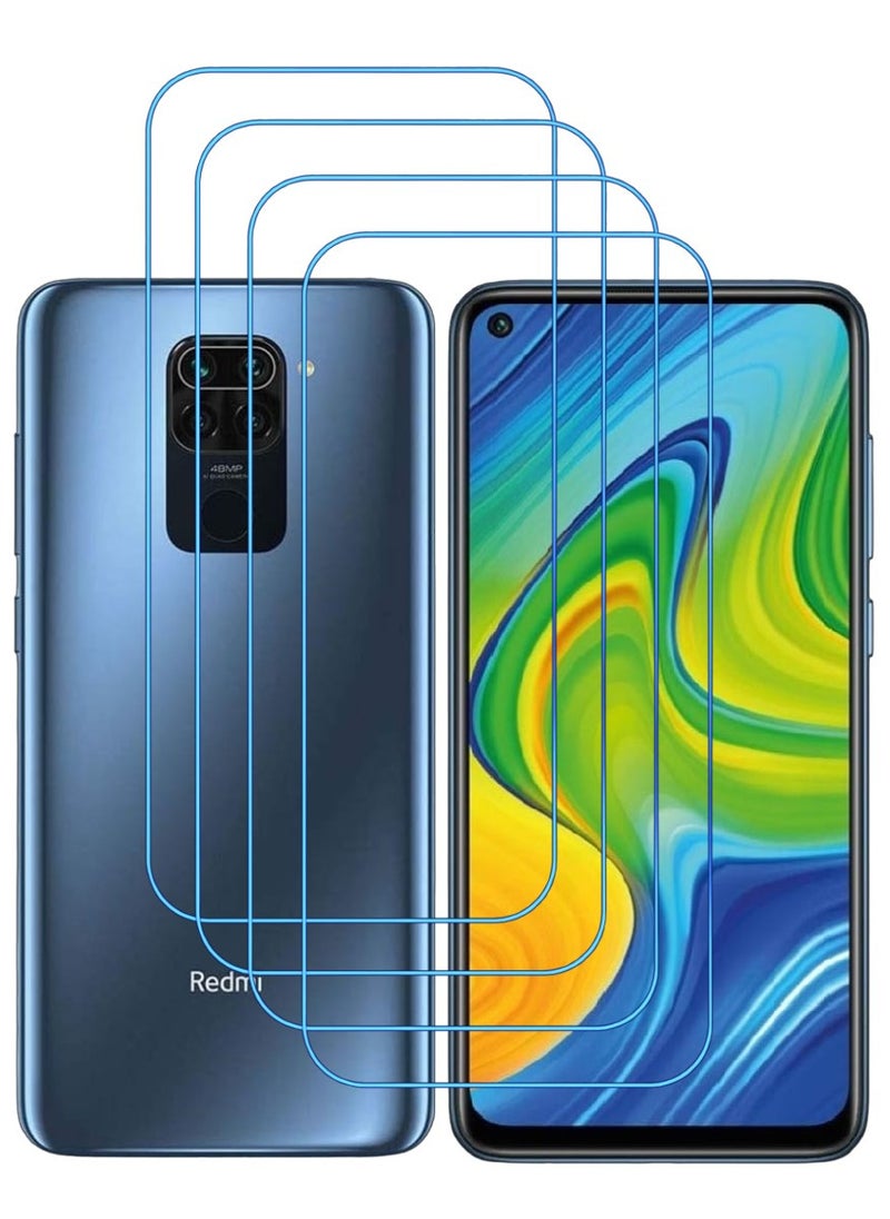 ACLIX 4 Pieces Antistatic ESD Dustproof Premium Quality High Definition Clear Tempered Glass Screen Protector Designed For Xiaomi Redmi Note 9 - Image 1