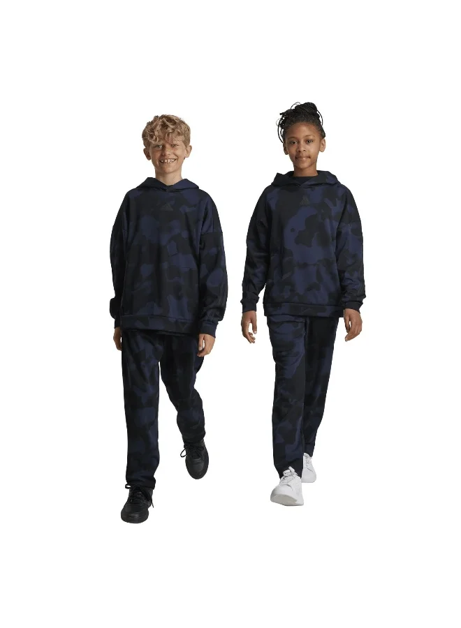Adidas J Fi Aop Pt Black Training Pants 7-8Y