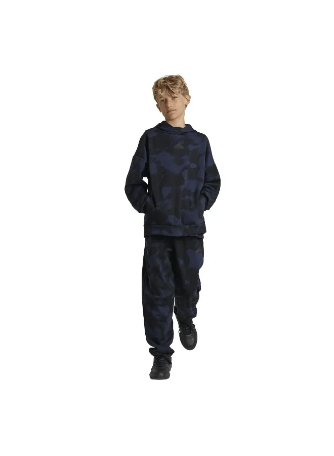 Adidas J Fi Aop Pt Black Training Pants 7-8Y