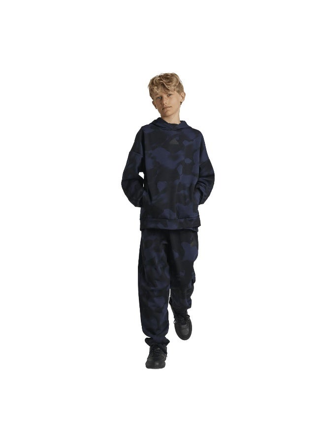 Adidas adidas J Fi Aop Pt Black Training Pants 7-8Y  - Image 3