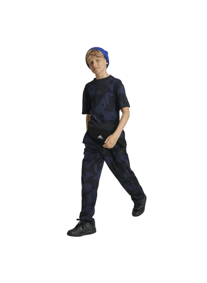 Adidas J Fi Aop Pt Black Training Pants 7-8Y