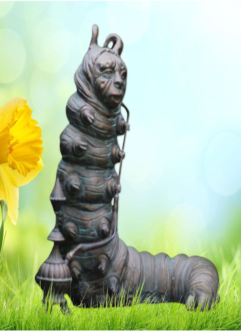 GGOOT - Alice Wonderland Ornament Garden Statue Wonderland Sculpture Resin Garden Resin Decoration Crazy White Rabbit Statue Garden Decoration Heshire Cat and Caterpillar - Image 1