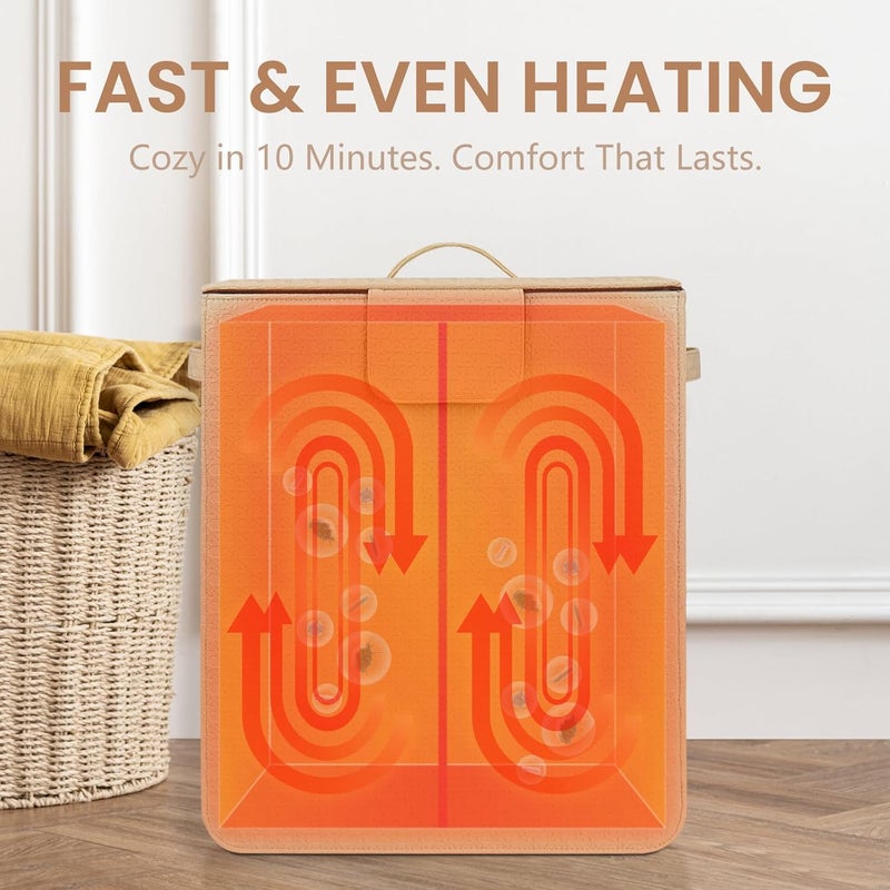 Kdti Towel Warmer Bucket - 36L Hot Towel Warmer for Bathroom & Home Spa, Fits 3 Oversized 40"x70" Towels/Bathrobes/Blankets, Auto Shut Off & Adjustable Timer (Upright- Geometric Weave Style) - Image 4