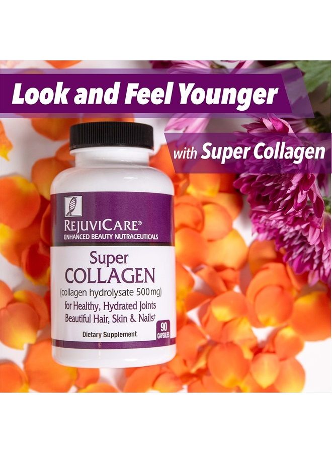 REJUVICARE Super Collagen Capsules for Beauty, Healthy Joints, Hair, Skin, & Nails, 90 Servings, Multi, (N8745) - Image 4