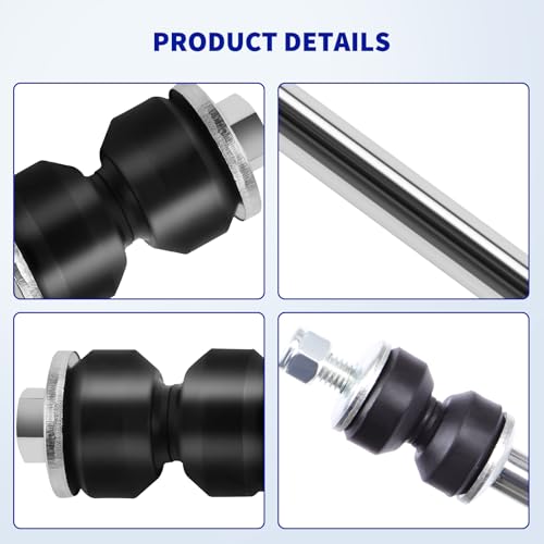 LCWRGS Front Stabilizer Sway Bar Link Replacement for 1988-2019 Chevy Silverado 1500/2500 Suburban Avalanche Tahoe GMC Sierra Yukon XL Cadillac Escalade H2, K80631 - Image 5