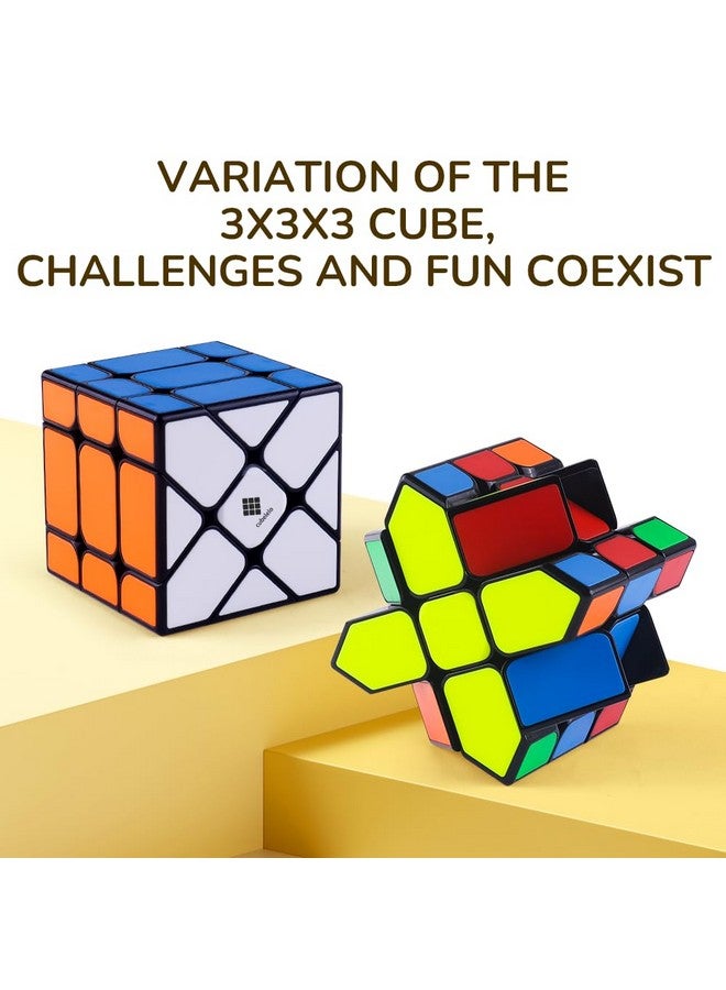 Cubelelo Cubelelo Drift Fisher (Tiled) Magic Cube Puzzle for Kids & Adults | Unique Shape Mod with Premium Design, Smooth Finish Toy for Intermediate and Advanced Solvers | for Ages 3 and Above  - Image 2