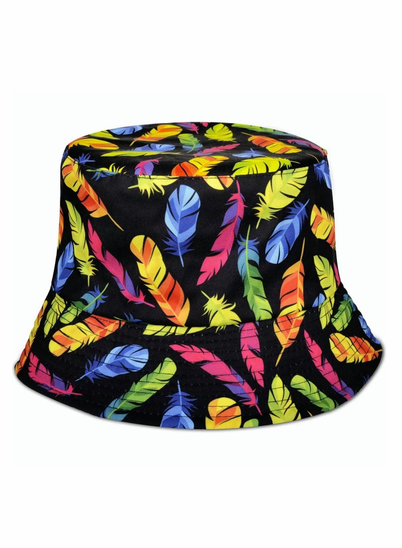 Reversible Bucket Hat for Men and Women, Packable Summer Sun Hat for Outdoor Activities, Fishing, Hiking, and Beach Trips - Image 1
