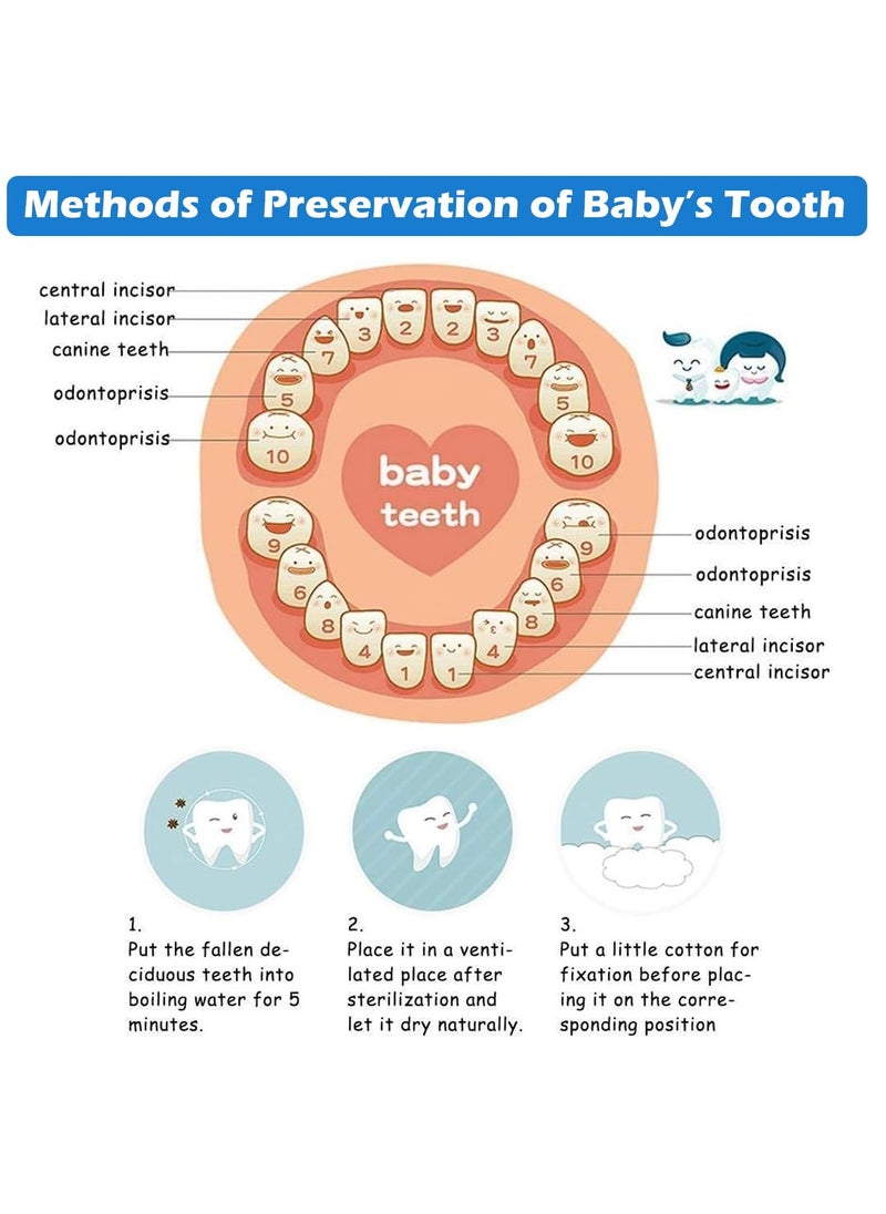 SYOSI Tooth Keepsake Box,Tooth Holder for Kids' Lost Teeth, Baby Teeth Keepsake Container, Tooth Saver for Toothfairy Visits, Teeth Storage Holder for Precious Memories  - Image 4