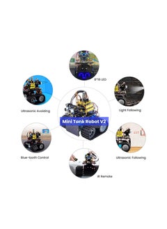 Keyestudio Robot Car Tank, Coding Kit for Arduino V2, STEM Educational Kit  - Image 3