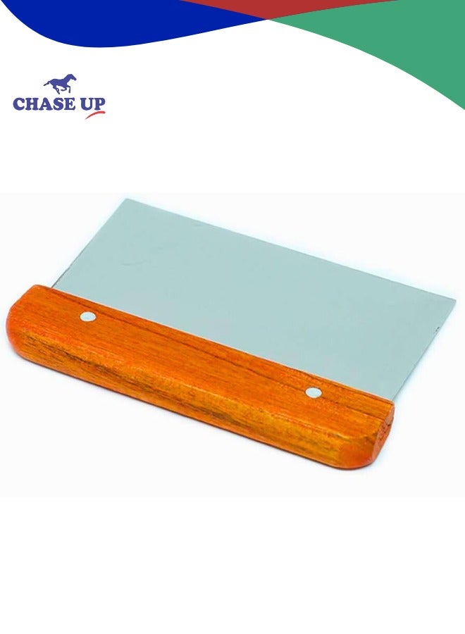 Chase Up Stainless Steel Dough Pastry Scraper Cake Bread Bench Cutter Baking Chopper Utensil for Home Restaurant, 15*11*1cm - Image 1