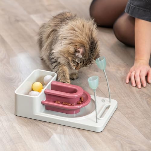 TRIXIE Fantasy Board Interactive Cat Toy, Enrichment Toys for Indoor Cats, Treat Puzzle Interactive Play and Mental Stimulation - Image 2
