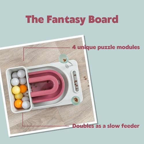 TRIXIE Fantasy Board Interactive Cat Toy, Enrichment Toys for Indoor Cats, Treat Puzzle Interactive Play and Mental Stimulation - Image 4