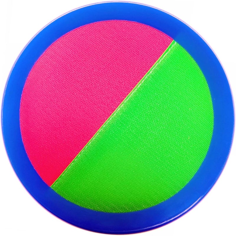AppleRound Toss and Catch Velcro Ball Set (Hook and Loop), Kids Outdoor Games, Beach Toys, Backyard Sports, Paddle Ball Games (Pack of 2 Paddles and 2 Balls) - Image 2