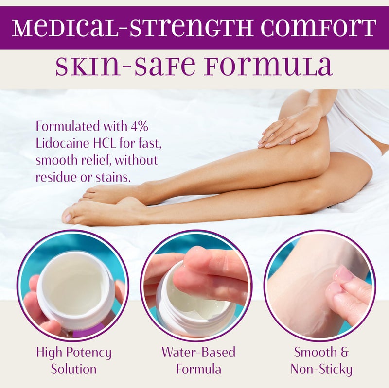 Syren Intimate Relief Gel with 4% Lidocaine for External Sensitivity, vulvodynia, dyspareunia, Vaginal discomfort, Dryness, Gentle Postpartum and Post-Procedure Support, 2.5 oz, Made in USA - Image 4