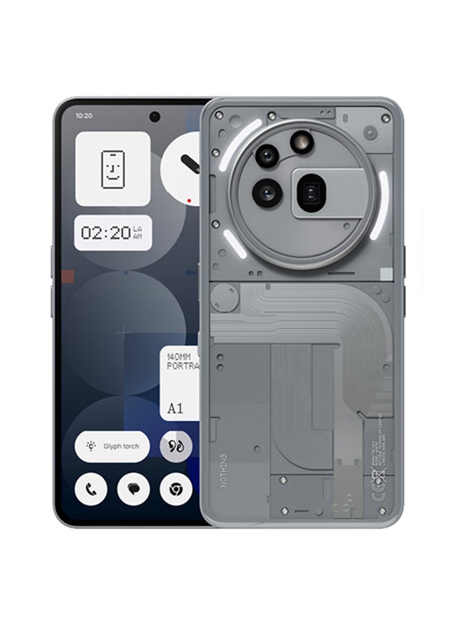 Nothing Phone 3a Pro 5G Dual SIM Grey 12GB RAM 256GB - Middle East Version - Image 1