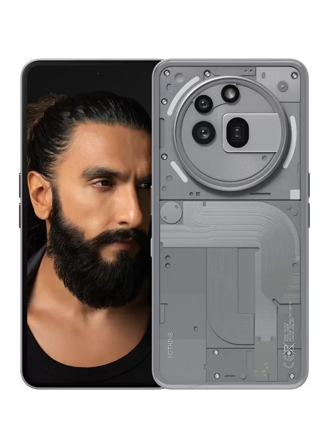 Nothing Phone 3a Pro 5G Dual SIM Grey 12GB RAM 256GB - Middle East Version - Image 2