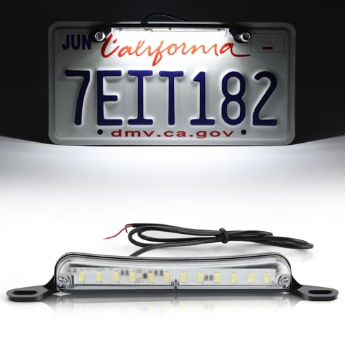 LivTee License Plate LED Light, Extremely Bright Assembly for Trailer UTV ATV Truck RV Boat, Xenon White(6000K) - Image 1