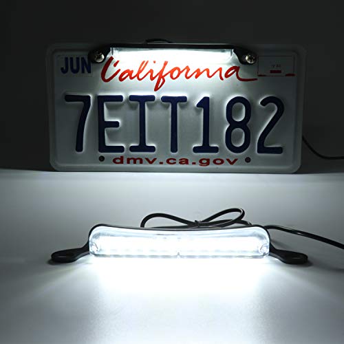 LivTee License Plate LED Light, Extremely Bright Assembly for Trailer UTV ATV Truck RV Boat, Xenon White(6000K) - Image 4